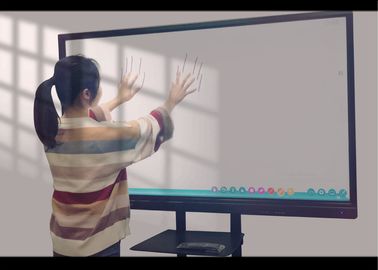China Interactive Touchscreen Whiteboard Display , Classroom Touch Screen Black Aluminum Frame factory
