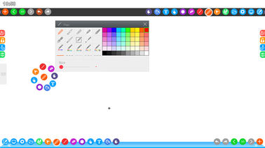 China Multi Languages Touch Screen Display Software , Educational Electronic Whiteboard Software factory