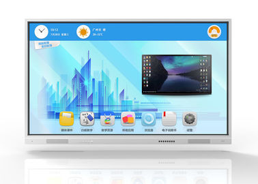 China Smart Board Interactive Screens For Business Multi Point IR Touch 4K Super HD factory