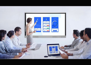 China Fullscreen View Touch Screen Interactive Whiteboard Led Black Aluminium Frame factory